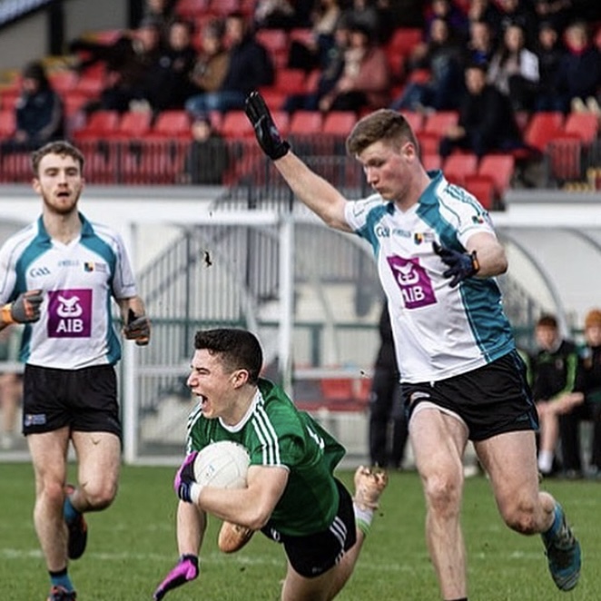 Daniel playing Gaelic football
